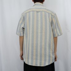 画像3: THE TERRITORY AHEAD ストライプ柄 コットンシャツ M (3)