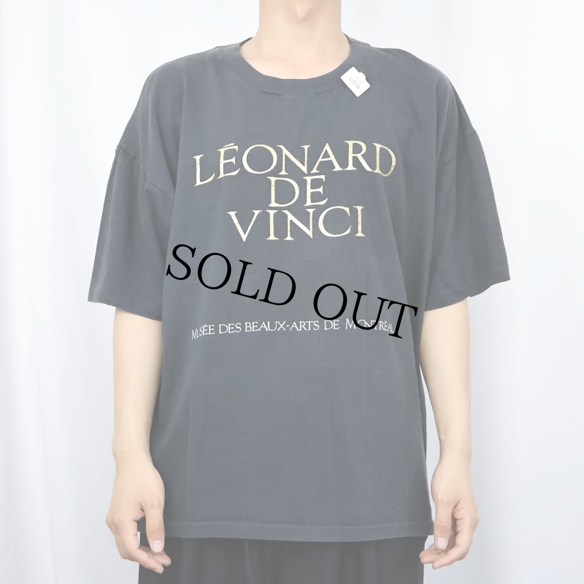 画像2: 90's LEONARDO DA VINCI CANADA製 芸術家プリントTシャツ XL (2)
