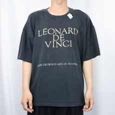 画像2: 90's LEONARDO DA VINCI CANADA製 芸術家プリントTシャツ XL (2)