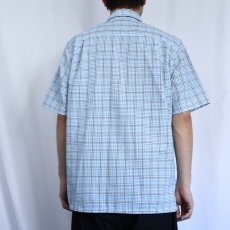 画像3: 2016SS Patagonia チェック柄 シアサッカーシャツ M (3)