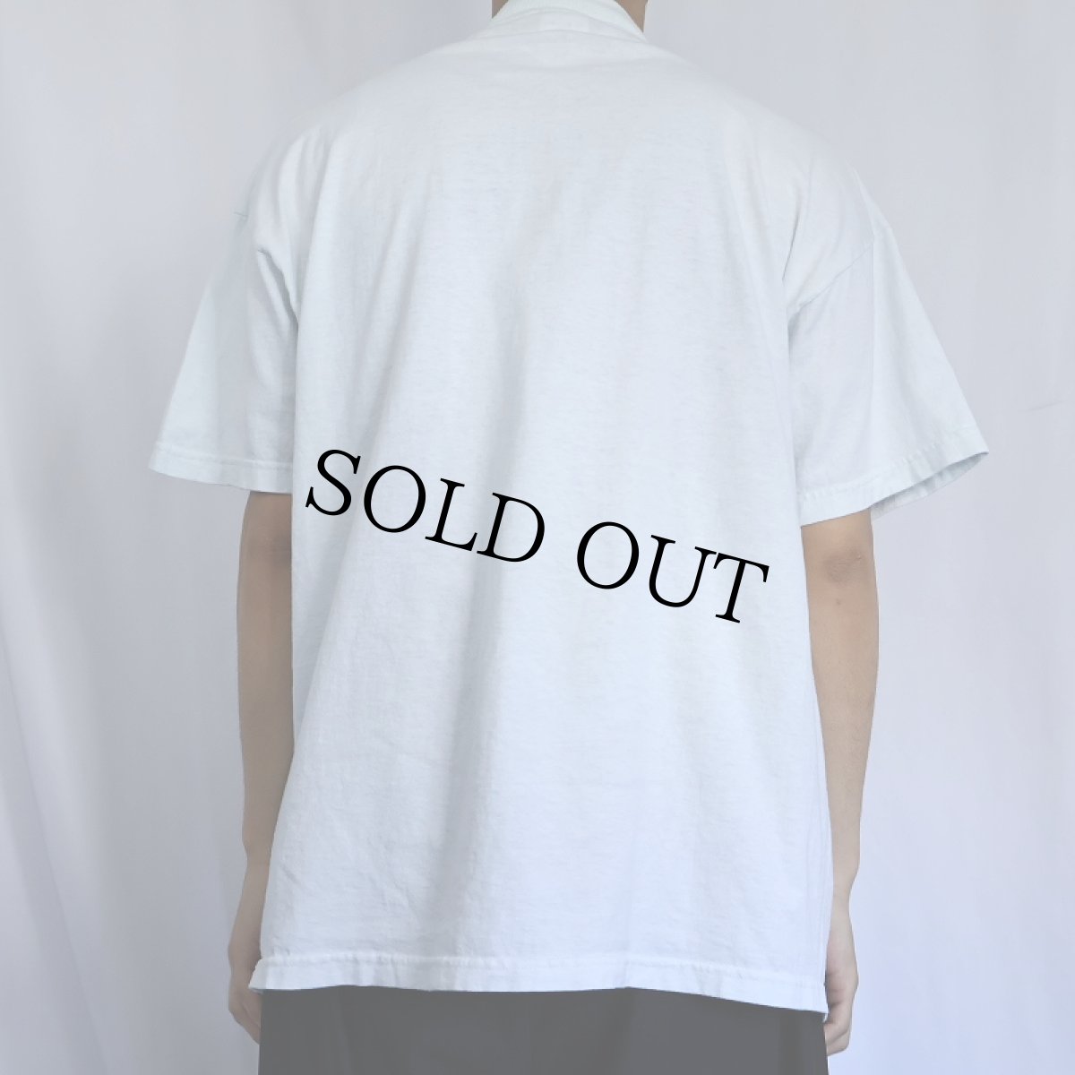 画像3: 90's USA製 "KEEP YOUR DISTANCE" ギミックプリントTシャツ XL (3)