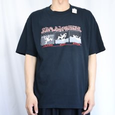 画像2: "The Alcatraz Great Escape Triathlon" イラストプリントTシャツ L (2)