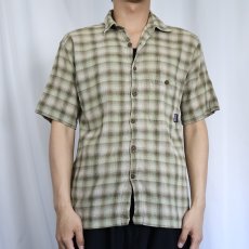 画像2: 2000's Patagonia ORGANIC COTTON オンブレーチェック柄 A/Cヤーンダイシャツ S (2)