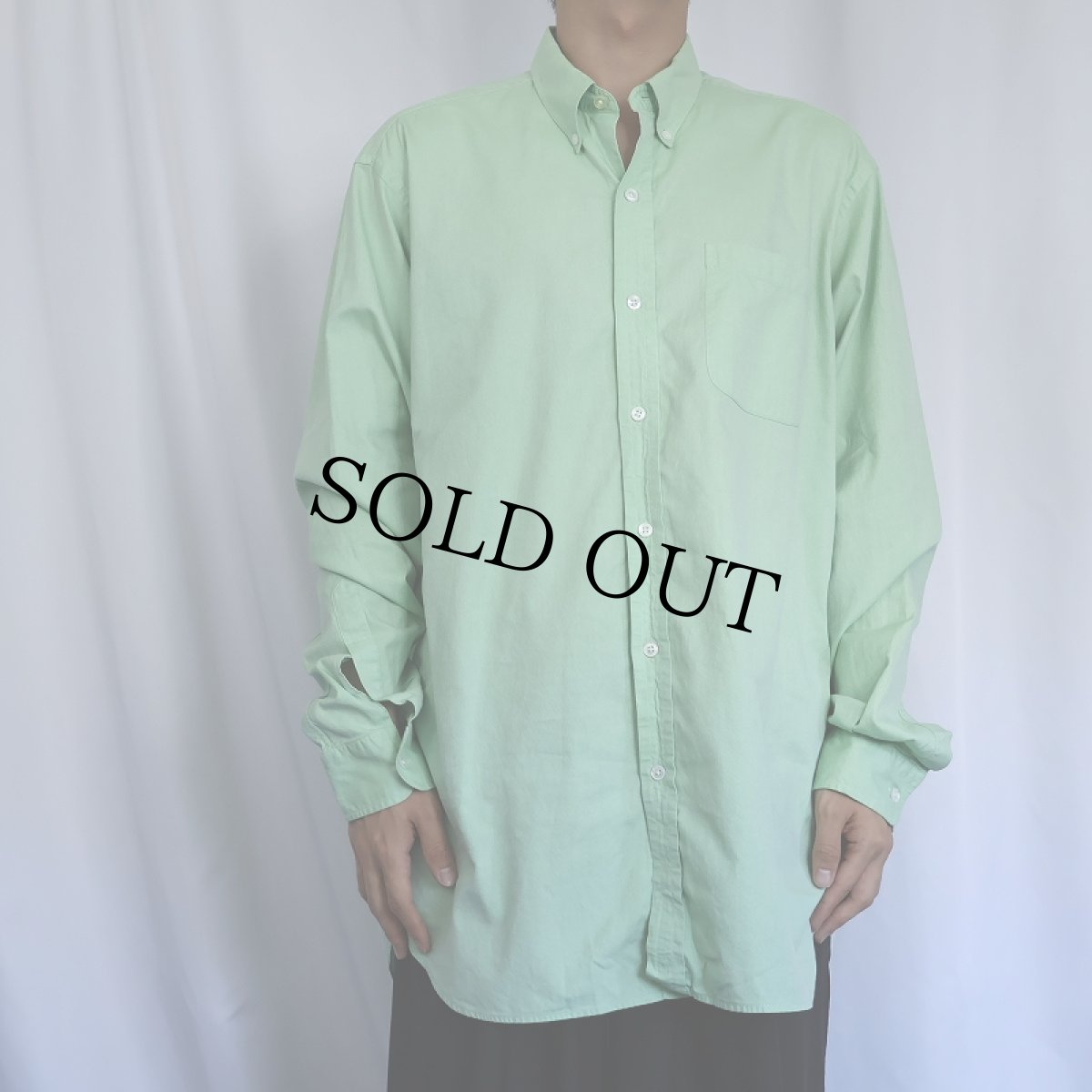 画像2: Ralph Lauren Purple Label ITALY製 コットンボタンダウンシャツ XL (2)