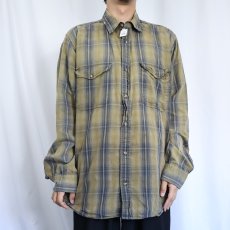 画像2: FILSON チェック柄 コットンシャツ XL (2)