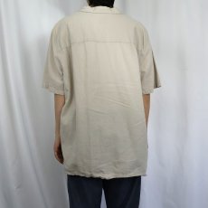 画像3: GAP リネン×コットンオープンカラーシャツ XL (3)