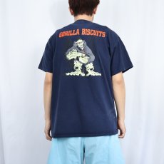 画像4: GORILLA BISCUITS "Hold Your Ground" ハードコアパンクバンドTシャツ NAVY (4)