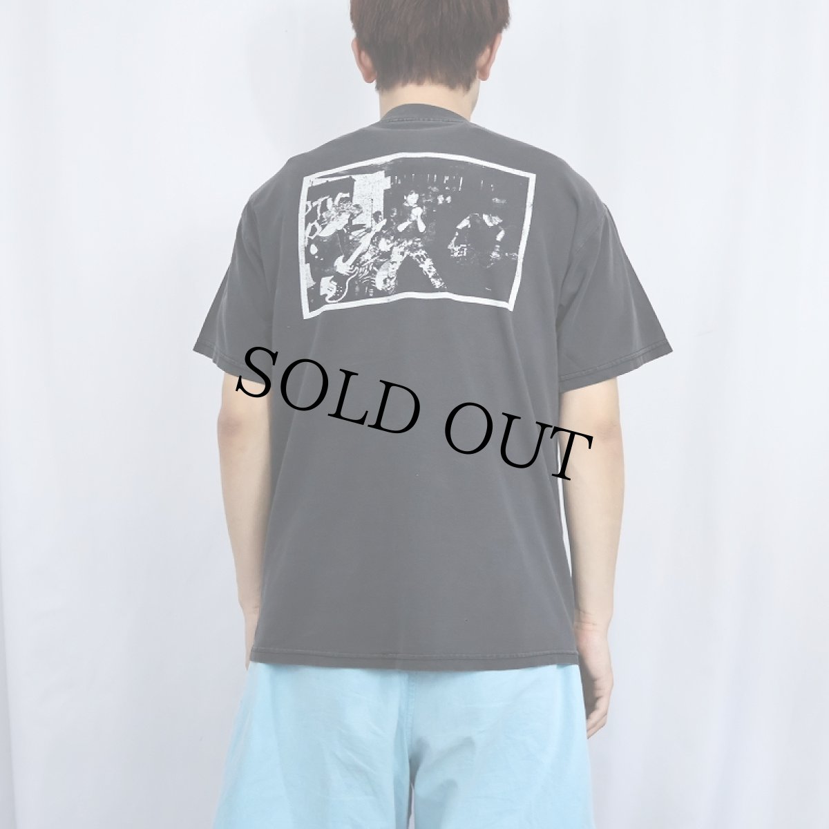 画像4: SEPTIC DEATH "PUSHEAD"ハードコアパンクバンドTシャツ M (4)