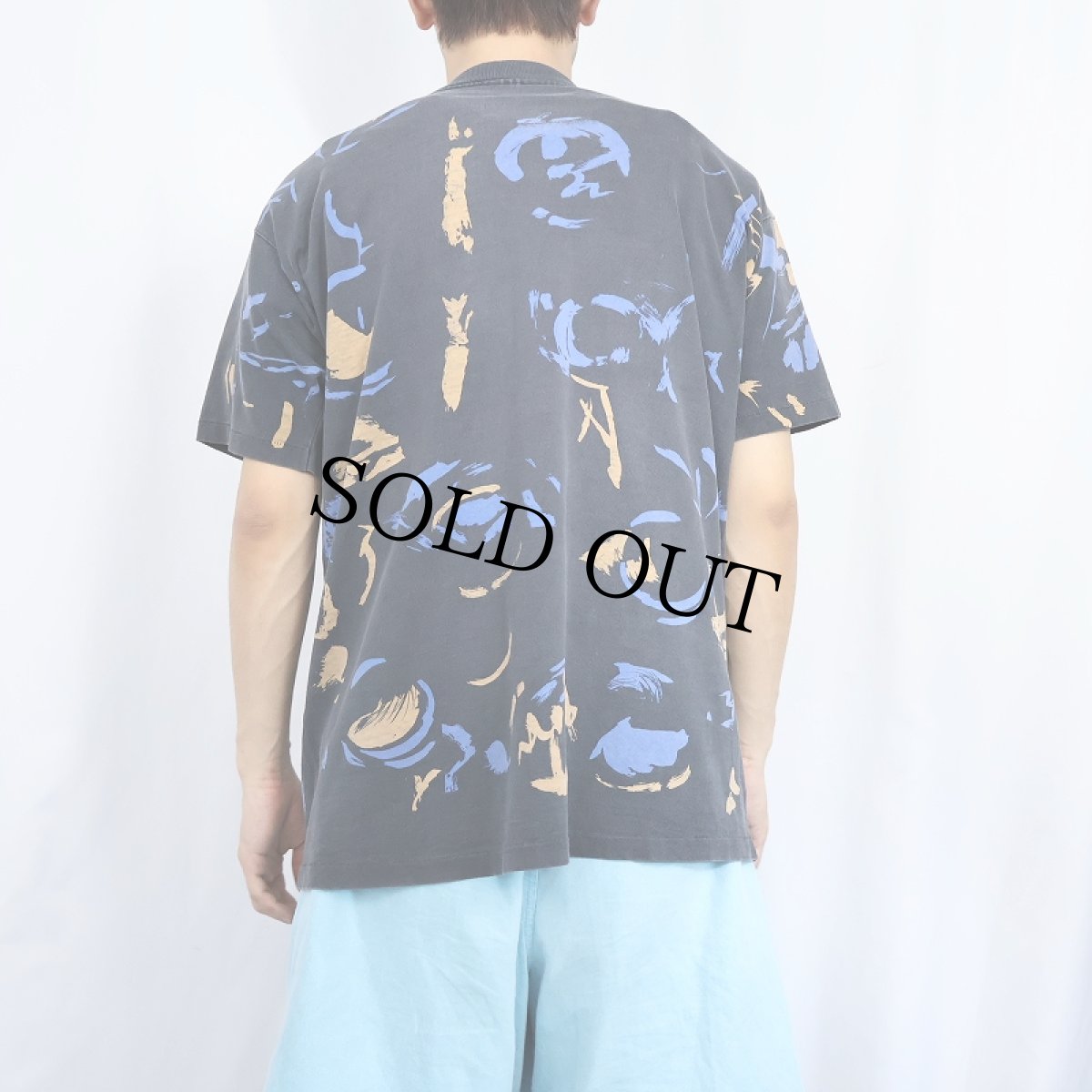 画像4: 【SALE】 90's Miles Davis USA製 ジャズミュージシャン アートプリントTシャツ L (4)