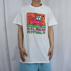 画像2: 90's SWATCH "Keith Haring" アートプリントTシャツ (2)