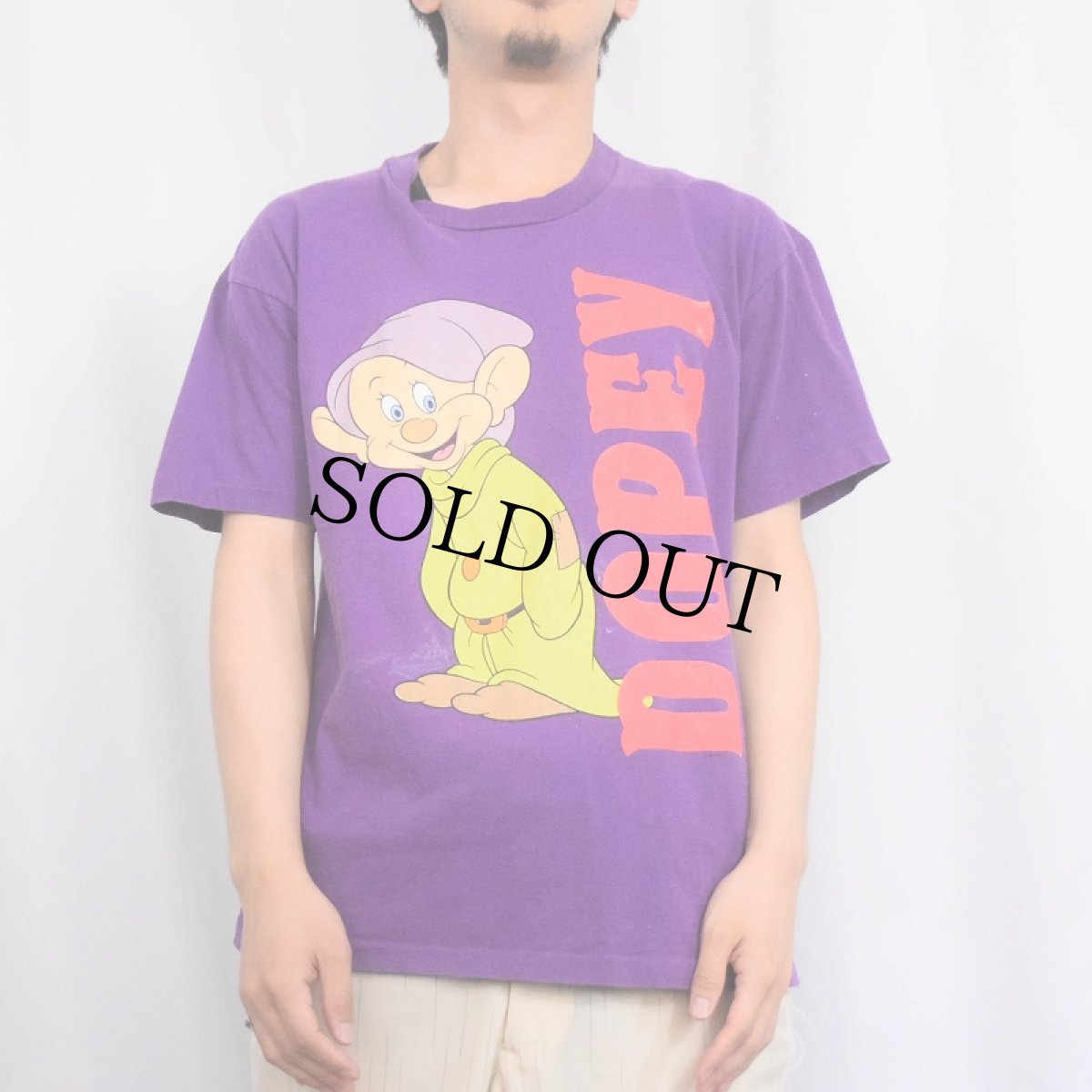 画像3: 90's Disney 七人の小人 "Dopey" キャラクタープリントTシャツ L (3)