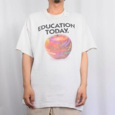 画像3: 90's CANADA製 "EDUCATION TODAY." フルーツプリントTシャツ XL (3)