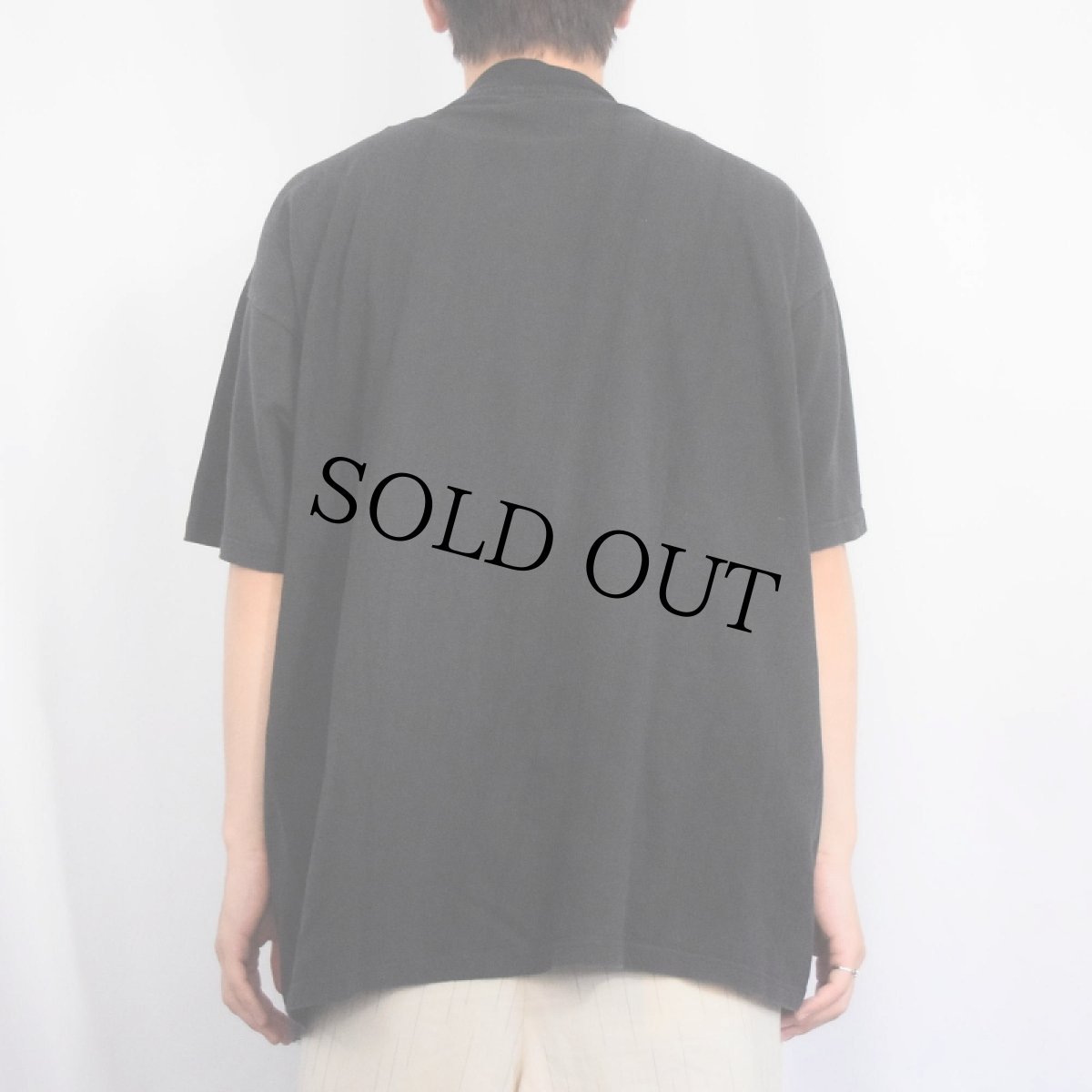 画像3: "PESSIMISM" サンダープリントTシャツ BLACK XL (3)