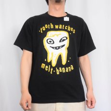 画像2: MELT BANANA "Tooth Watches" ロックバンドTシャツ BLACK M (2)
