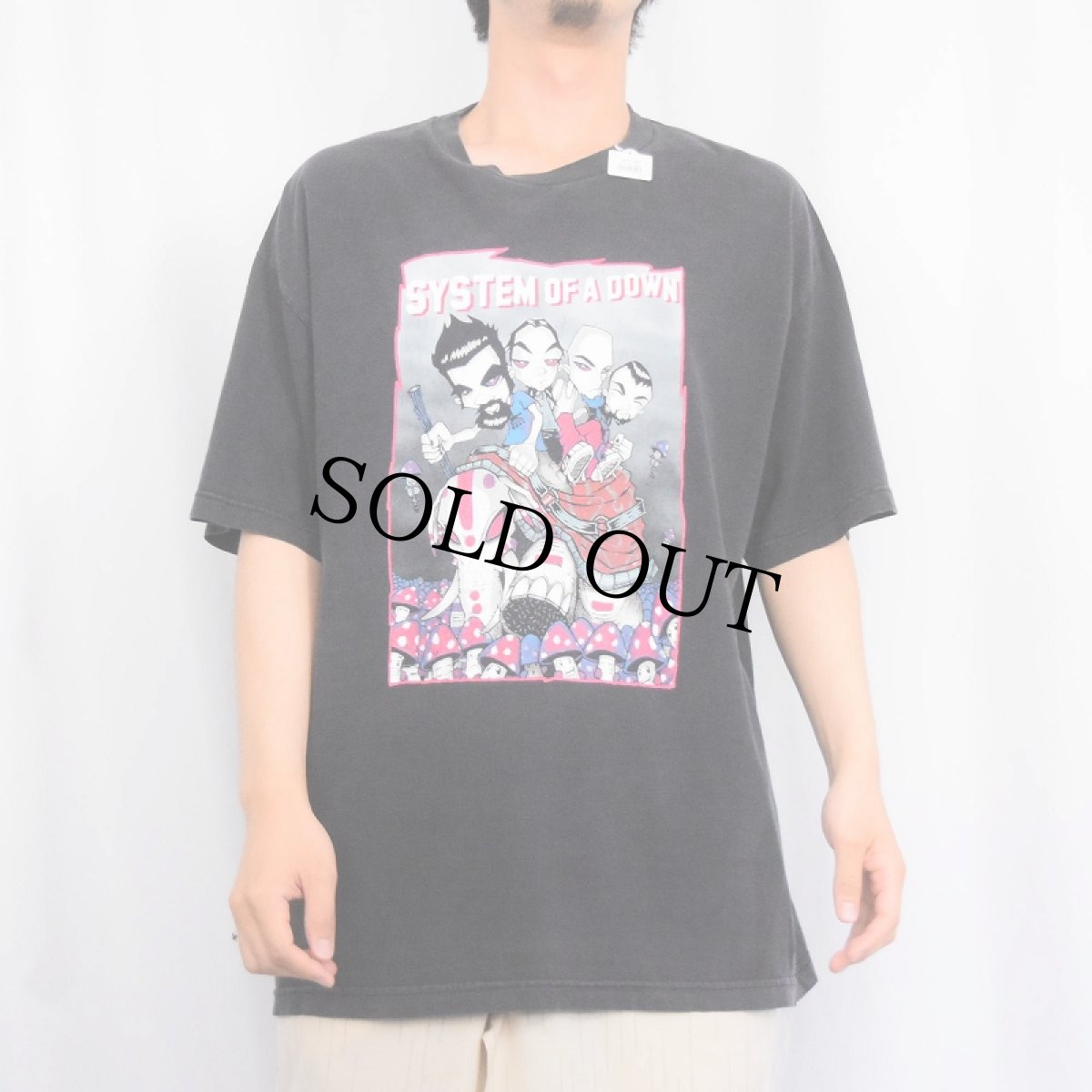 画像2: SYSTEM OF A DOWN USA製 ニュー・メタルバンドTシャツ XL (2)