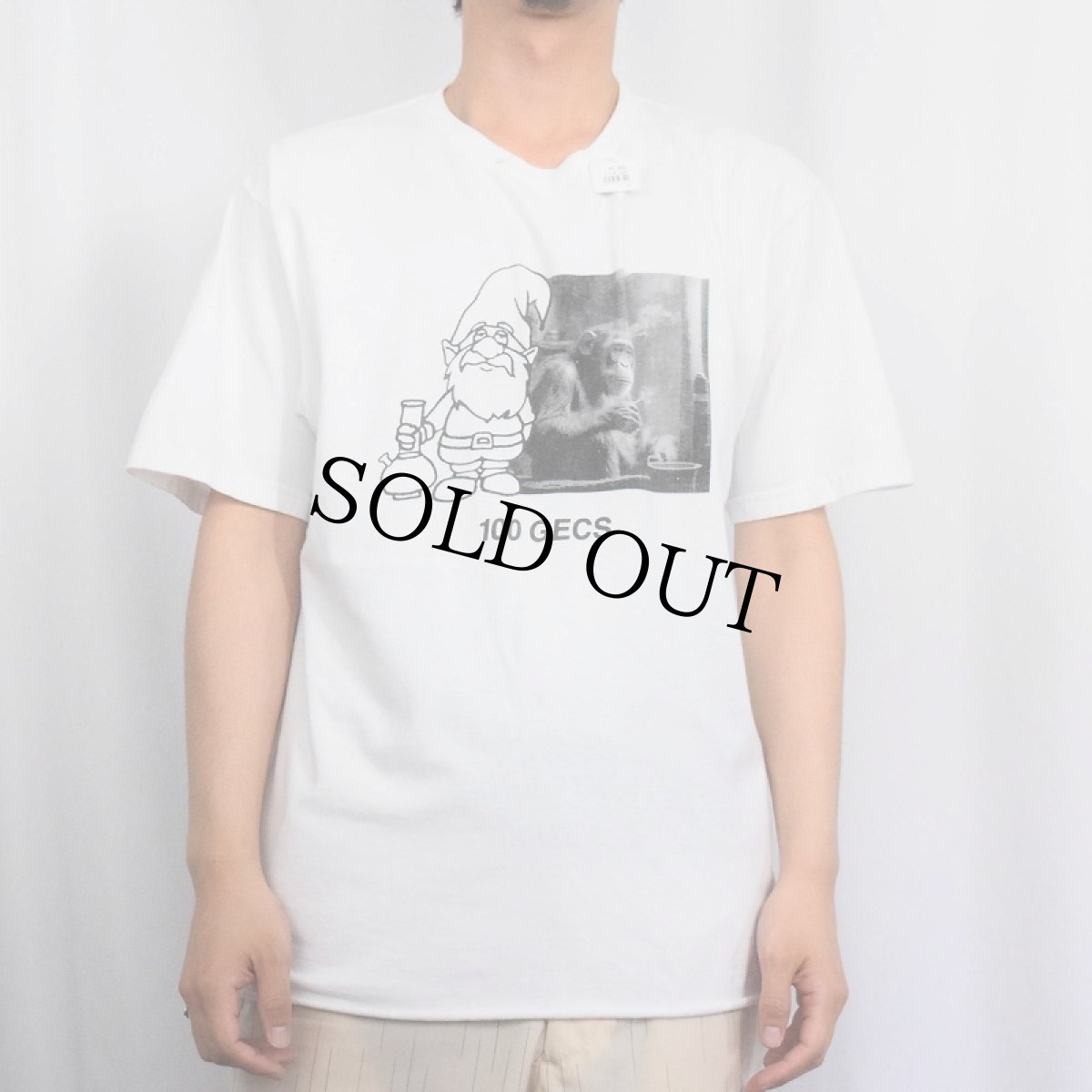 画像3: 100 GECS "100 gecs＋Nothing=EVERYTHING" カットオフ ハイパーポップデュオTシャツ L (3)