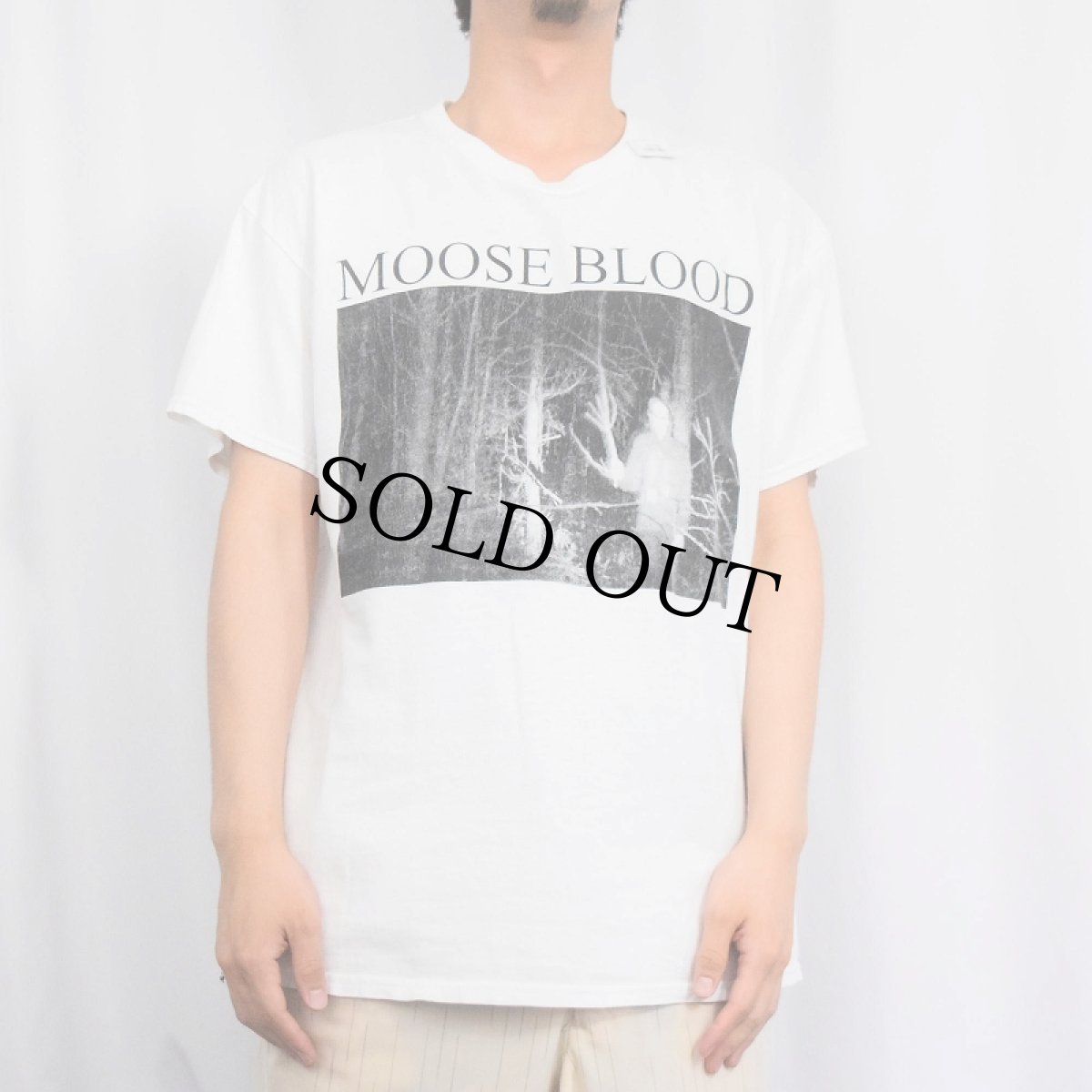 画像2: MOOSE BLOOD インディーロックバンドTシャツ L (2)
