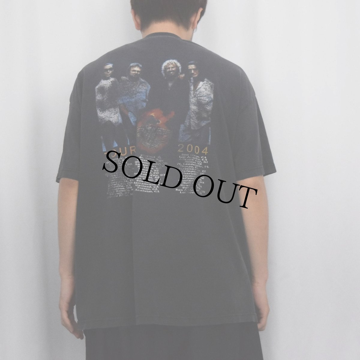 画像4: 2004 VAN HALEN ハードロックバンドツアーTシャツ XL (4)