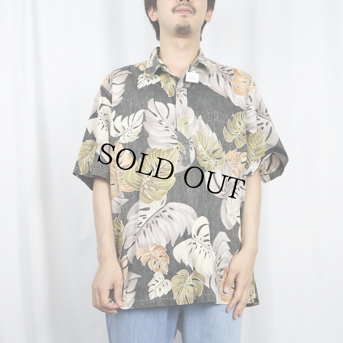 画像2: 80〜90's MALIHINI HAWAII HAWAII製 オールオーバーパターン コットンプルオーバーアロハシャツ L (2)