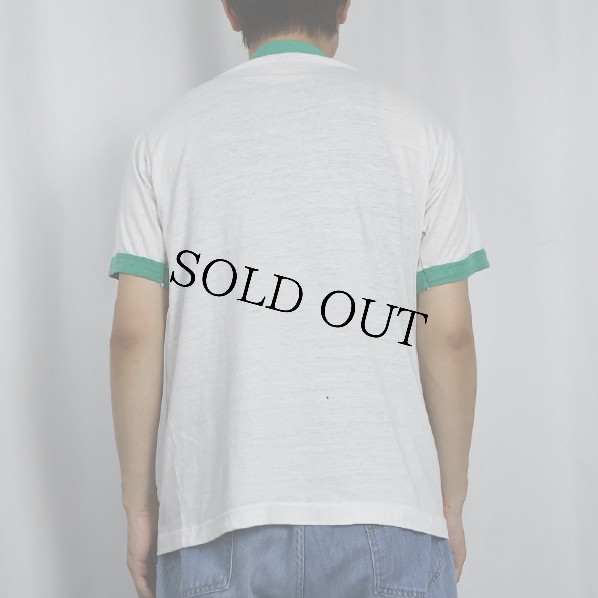 画像3: 80's Little Kings Beer USA製 "WHY IRISH EYES ARE SMILING." ビールメーカー イラストプリントリンガーTシャツ XL (3)