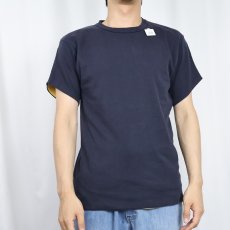 画像3: 90's U.S.NAVY ダブルフェイス リバーシブルTシャツ NAVY MEDIUM (3)