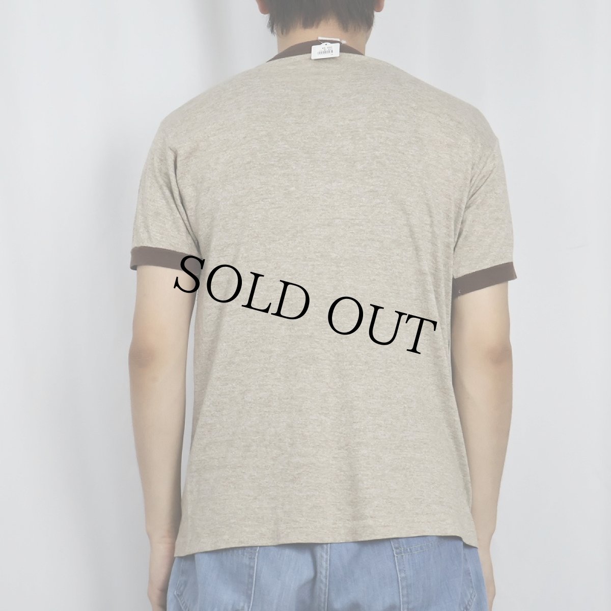 画像3: 80's USA製 "REACH OUT AND TOUCH SOMEONE" イラストプリントリンガーTシャツ L (3)