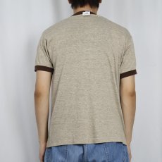 画像3: 80's USA製 "REACH OUT AND TOUCH SOMEONE" イラストプリントリンガーTシャツ L (3)