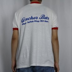 画像4: 80's USA製 "BUFFALO CHIKEN" イラストプリントリンガーTシャツ XL (4)