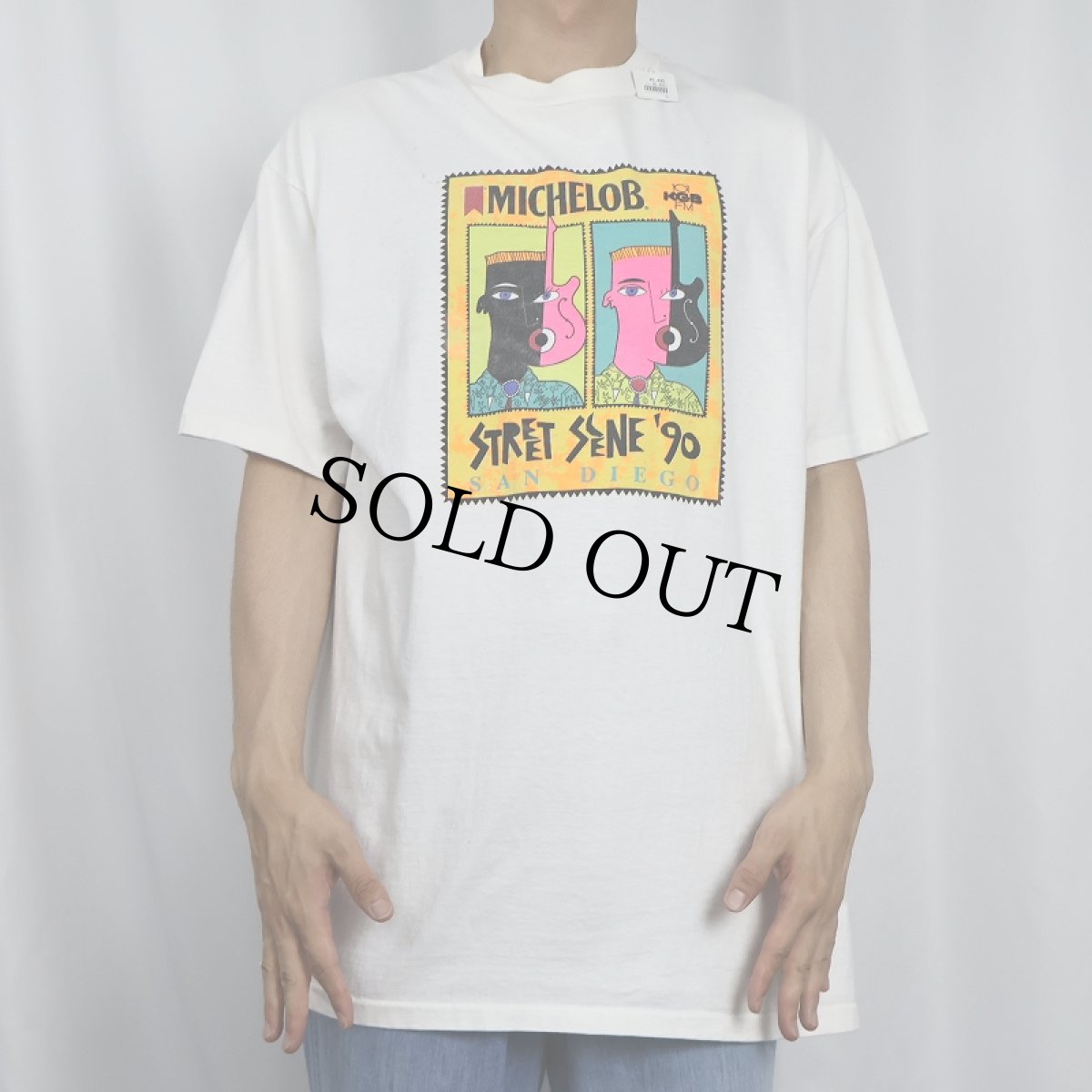 画像2: 90's MICHELOB STREET SCENE ミュージックフェスティバルプリントTシャツ XL (2)