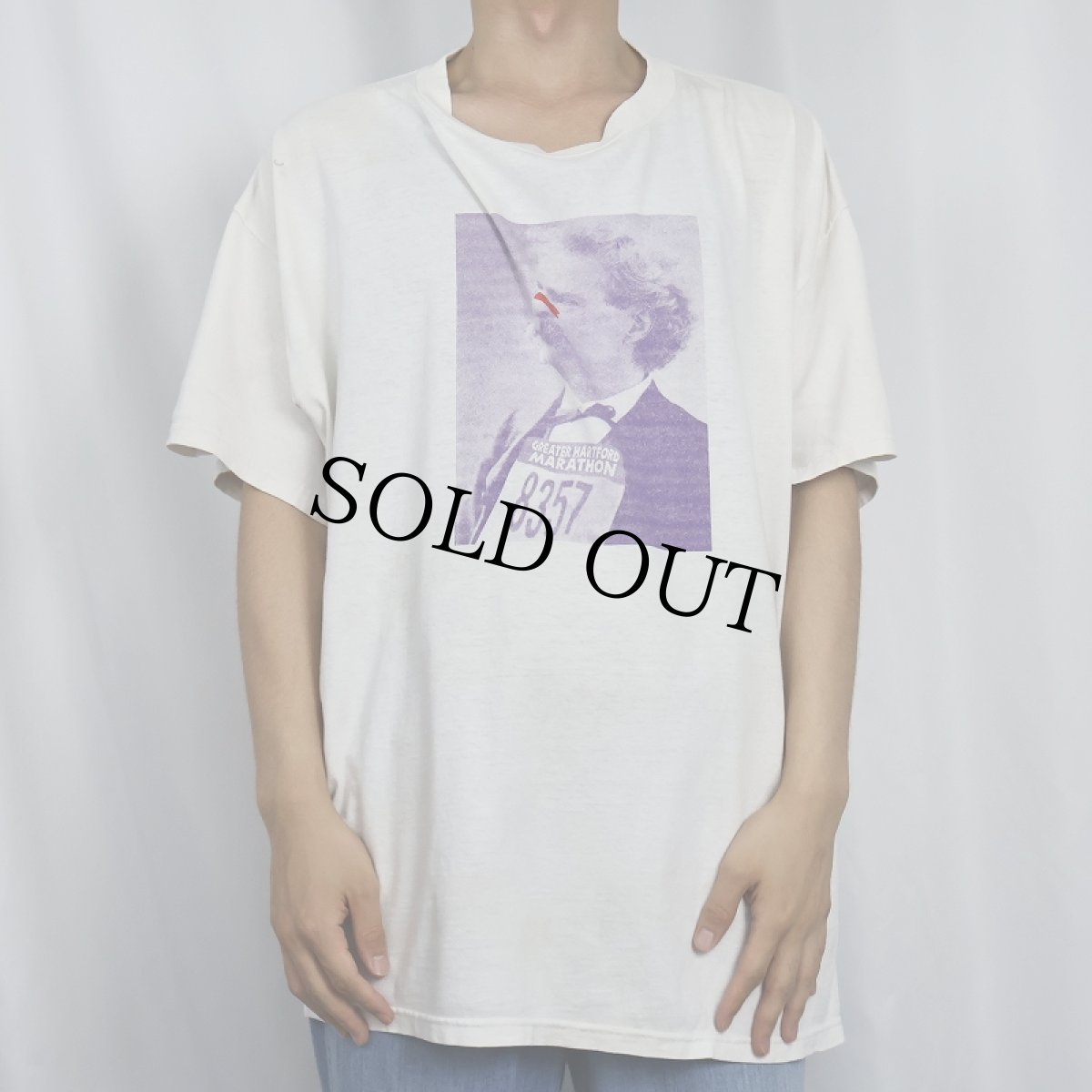 画像2: 2000's Greater Hartford Marathon "26.2 MILES OF SMILES" マラソン大会プリントTシャツ XL (2)