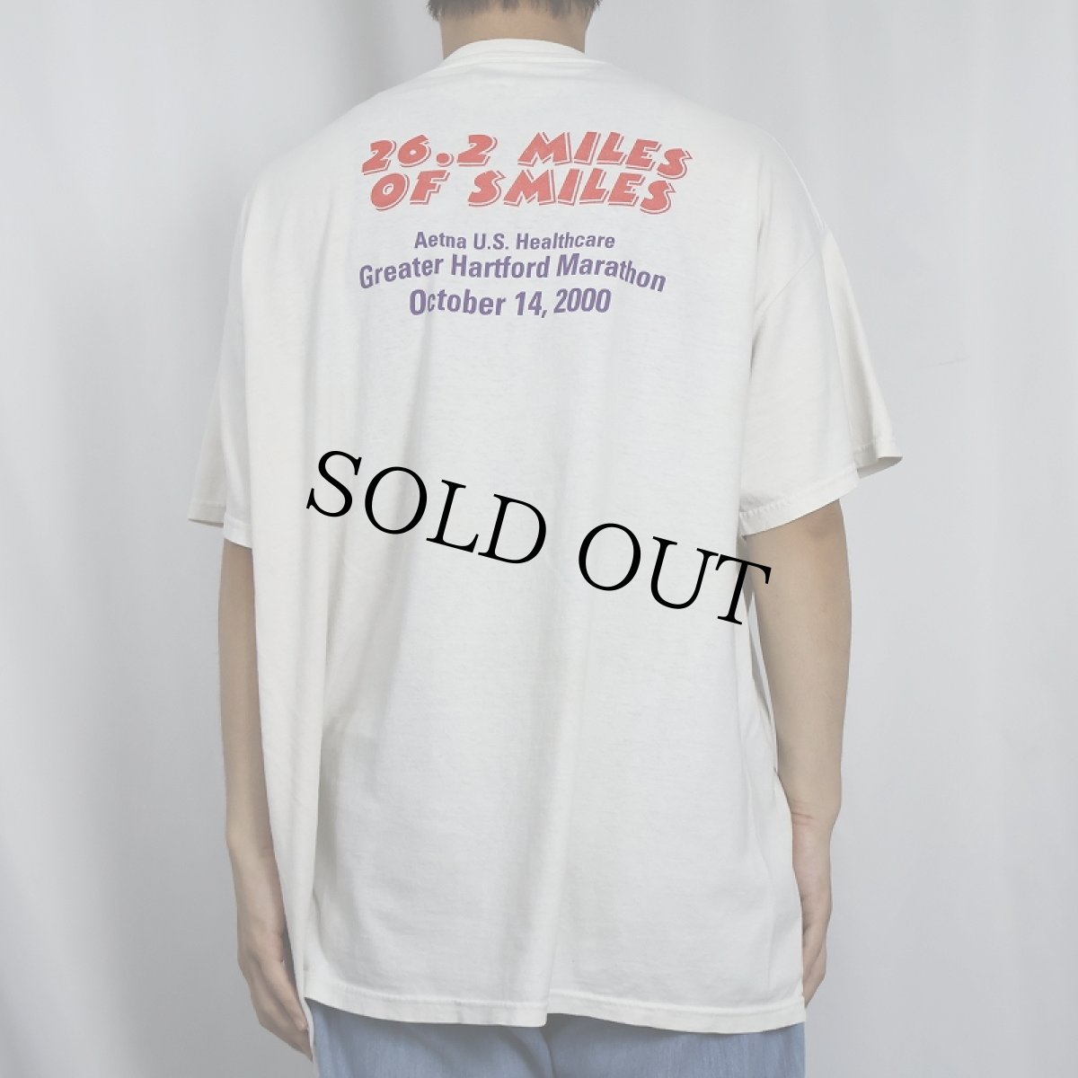 画像3: 2000's Greater Hartford Marathon "26.2 MILES OF SMILES" マラソン大会プリントTシャツ XL (3)