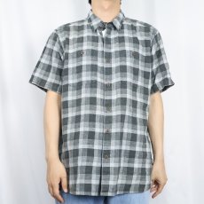 画像2: 2014SS Patagonia チェック柄 コットンシャツ M (2)