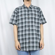 画像2: 2014SS Patagonia チェック柄 コットンシャツ L (2)