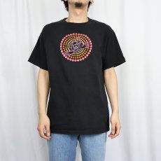 画像2: Peace Frog ピースマーク×カエル プリントTシャツ BLACK M (2)