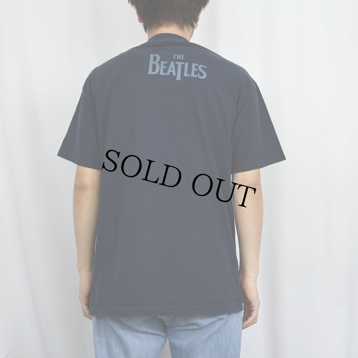 画像4: 【SALE】 THE BEATLES ロックバンドプリントTシャツ NAVY L (4)