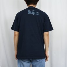 画像4: THE BEATLES ロックバンドプリントTシャツ NAVY L (4)
