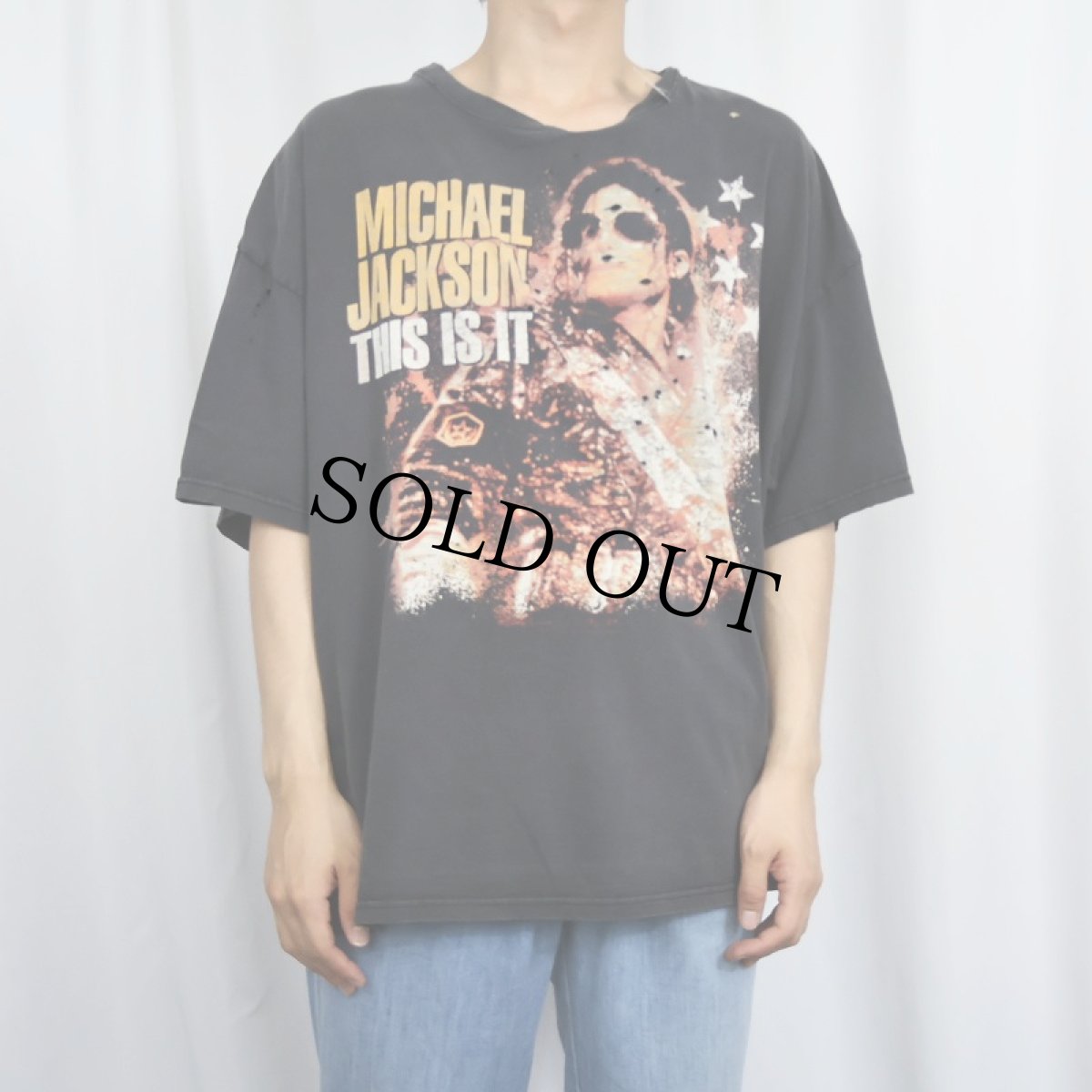画像2: 2000's Michael Jackson "THIS IS IT" ミュージシャンドキュメンタリー映画 プリントTシャツ 2XL (2)