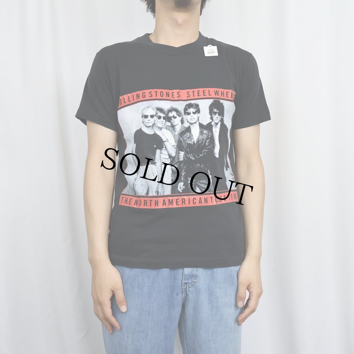 画像3: 1989 The Rolling Stones "Steel Wheels" ロックバンドツアーTシャツ BLACK M (3)