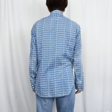 画像3: 70's machII by Arrow CANADA製 "Peace Love" 総柄シャツ SIZE15-15 1/2 (3)