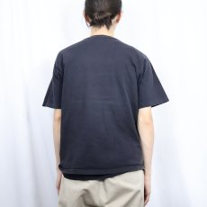 画像3: 90's Champion USA製 ロゴプリントTシャツ BLACK M (3)