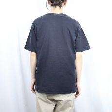画像3: 90's Champion USA製 ロゴプリントTシャツ BLACK L (3)