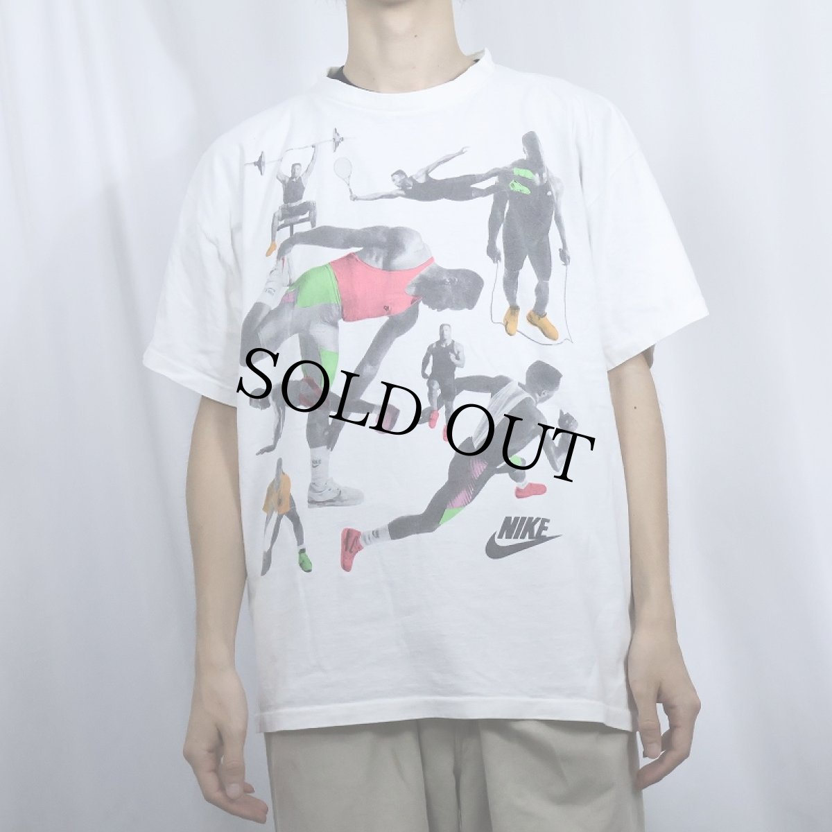 画像2: 90's NIKE 銀タグ USA製 "Bo Jackson" フォトプリントTシャツ XL (2)