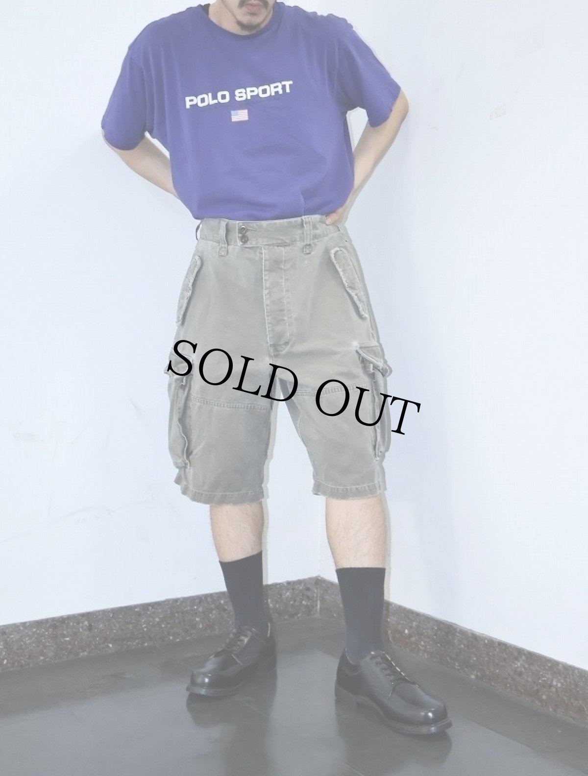 画像3: Abercrombie&Fitci コットンカーゴショーツ W34 (3)