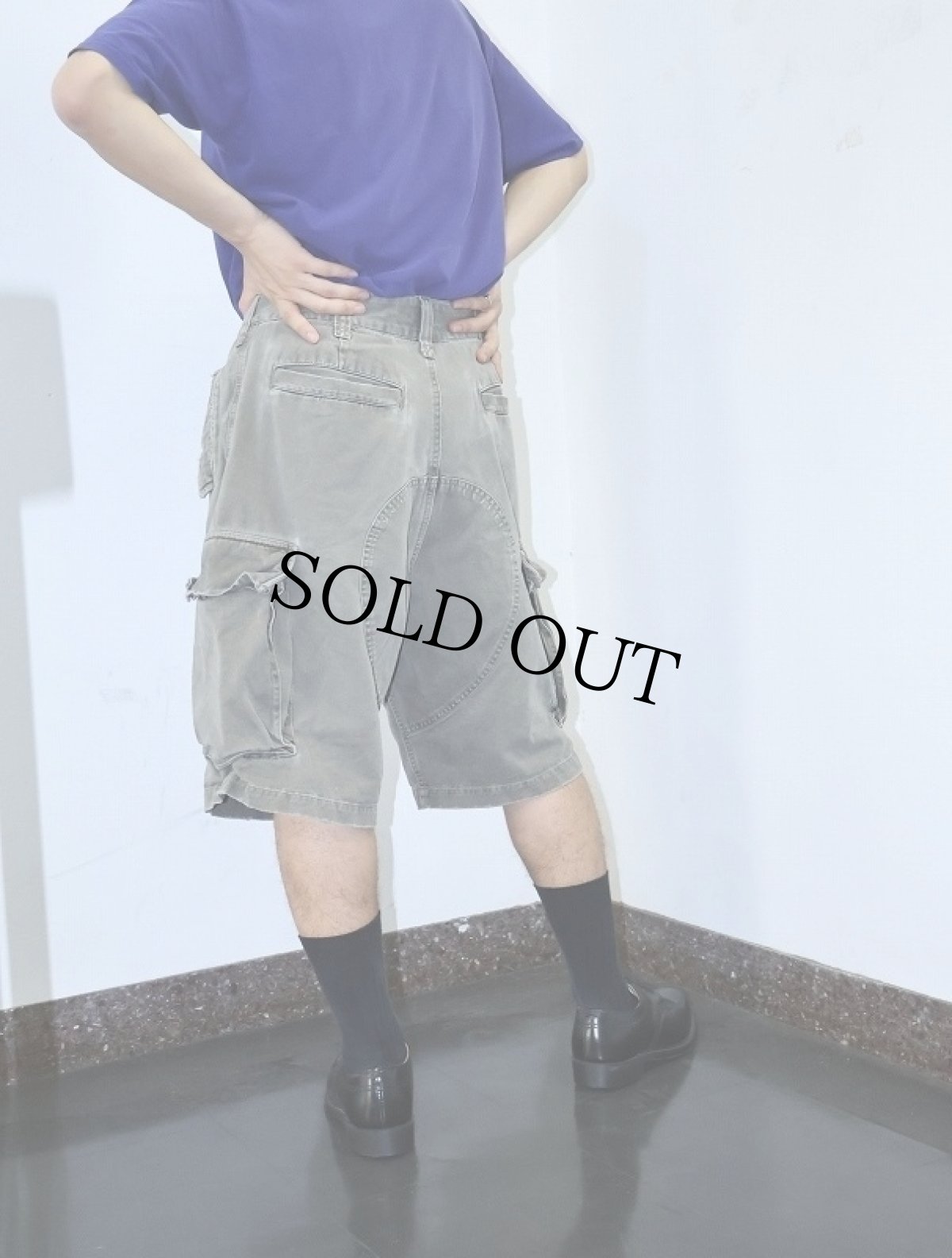 画像4: Abercrombie&Fitci コットンカーゴショーツ W34 (4)