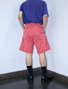 画像3: POLO Ralph Lauren ロゴ刺繍 2タック コットンチノショーツ W33 (3)