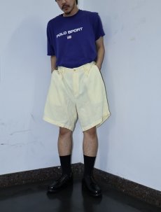 画像2: POLO Ralph Lauren "TYLER SHORT" リネン 2タックショーツ W33 (2)