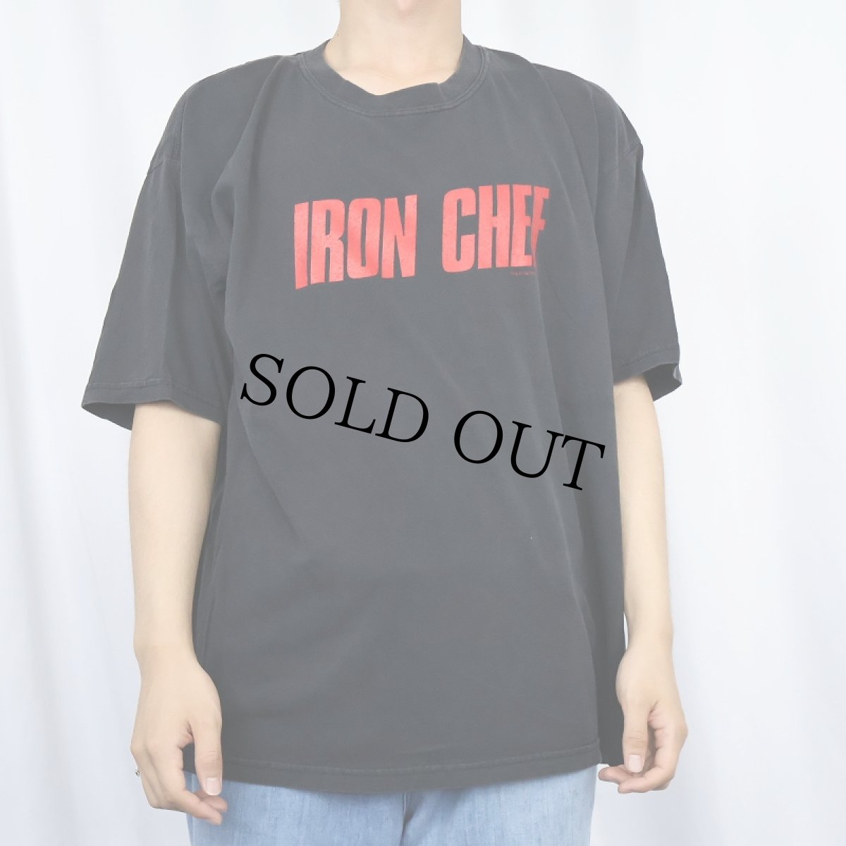 画像3: 90〜2000's Fuji Television "IRON CHEF" バラエティ番組 プリントTシャツ XL (3)