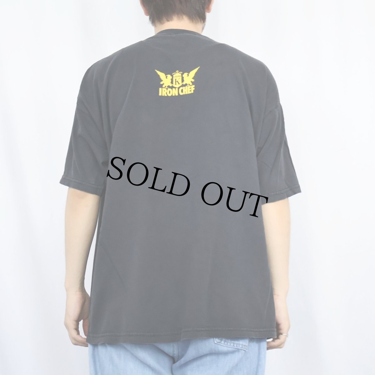 画像4: 90〜2000's Fuji Television "IRON CHEF" バラエティ番組 プリントTシャツ XL (4)