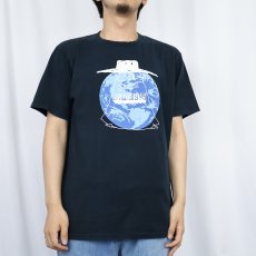 画像3: 松本零士 銀河鉄道999 アニメプリントTシャツ NAVY L (3)