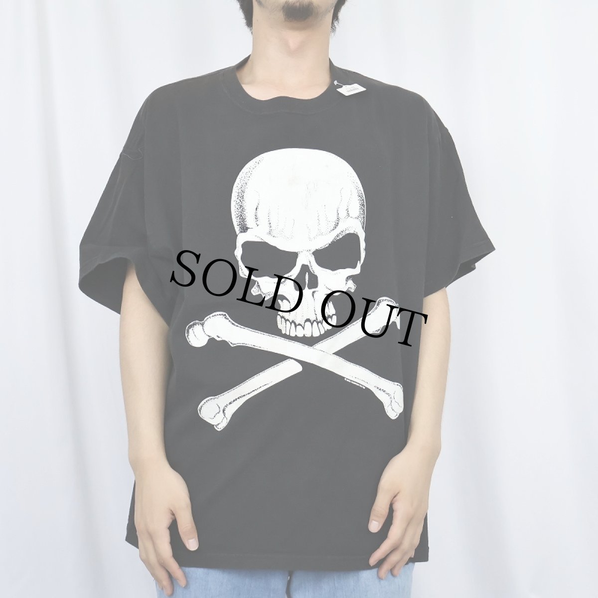 画像2: 2000's FASHION VICTIM スカルプリントTシャツ BLACK (2)
